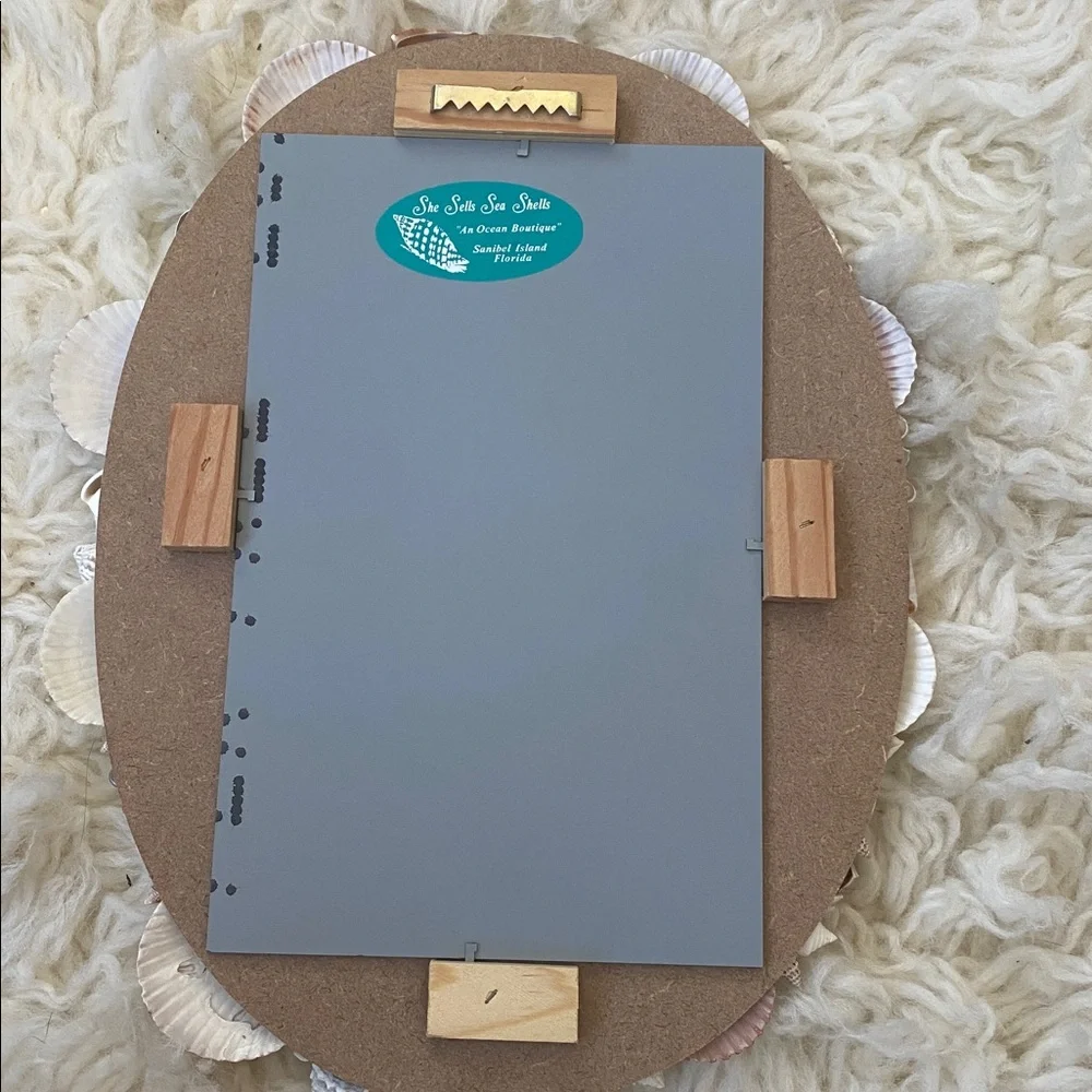 Coastal Seashell Oval Mirror